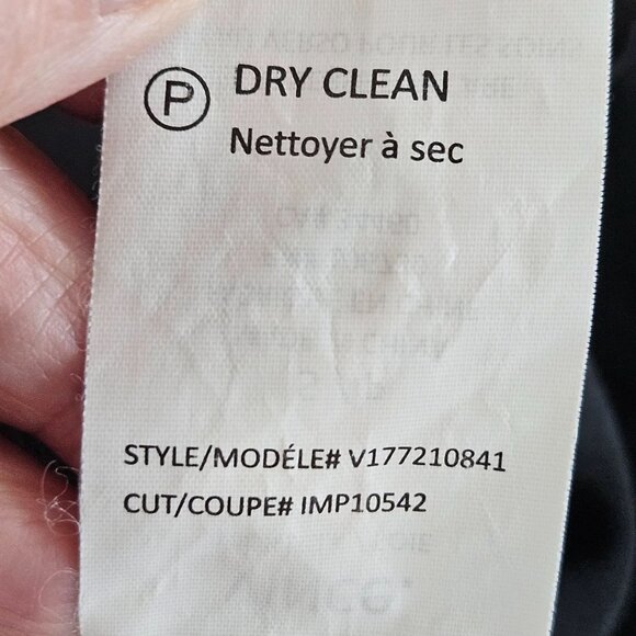 Vince Silk Blouse Small Picot Edge V-Neck Black Long Sleeve Quiet Luxury Career - Picture 9 of 11